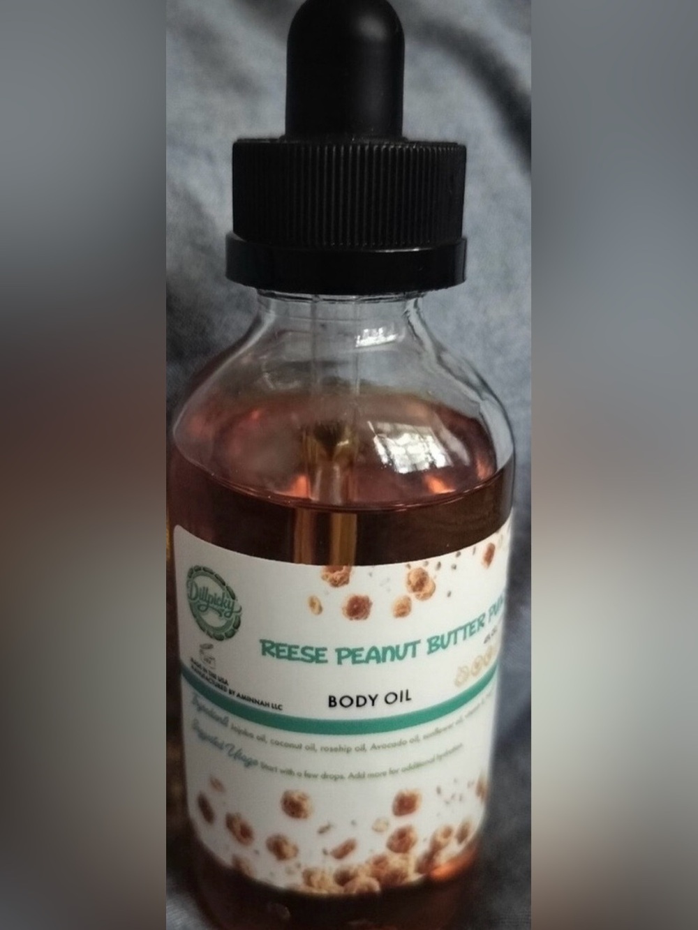 Reese Peanut Butter Cup Body Oil - Clear Amber